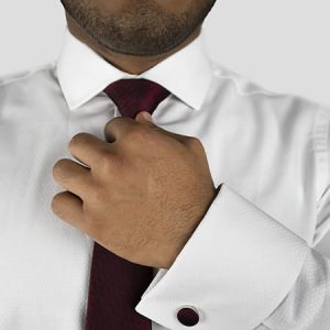 Camisa blanca puños gemelos