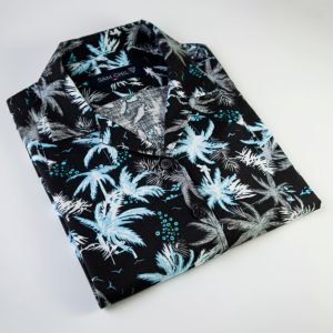 Camisa estampada SAM CHIL / Algodón 100% - PRODUCTO PERUANO - CAMISA PLAYERA PALMERAS